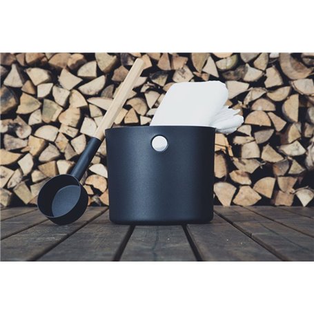 KOLO Bastuset Hink/Skopa Svart Emendo