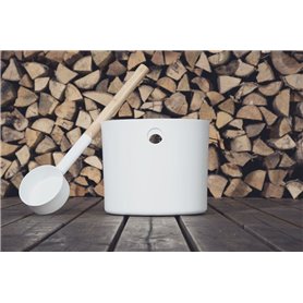 KOLO Bastuset Hink/Skopa Vit Emendo