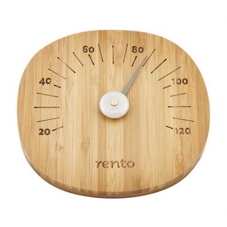 Bastutermometer RENTO Mörk bambu