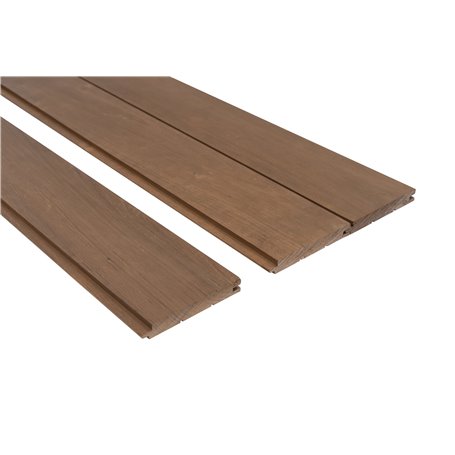 Bastupanel Sauna Sweden 15x120 STS Mörk värmebehandlad al