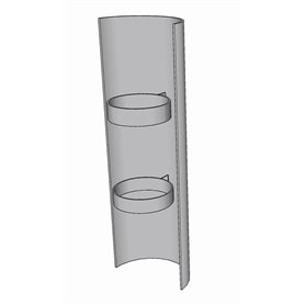 Värmesköld Sauna Sweden rostfri 850 mm Landy Vent