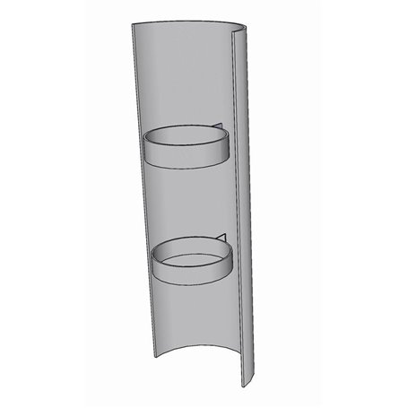 Värmesköld Sauna Sweden rostfri 850 mm Landy Vent