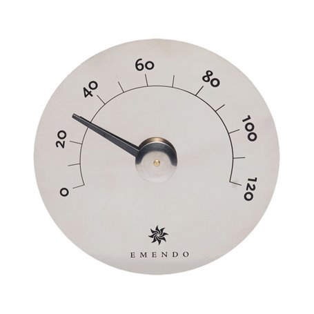 Bastutermometer Emendo I Stål
