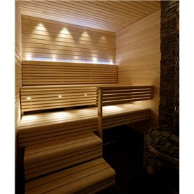 Fiberoptisk belysningssats för bastusits Cariitti Norrsken