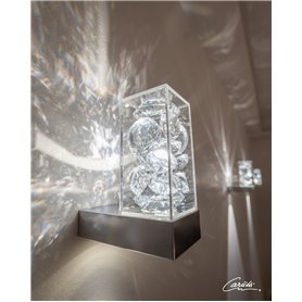 Vägglampa Cariitti Toive LED Akryl Aluminium 2 x 1 W