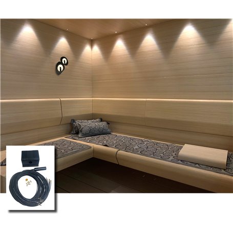 Fiberoptisk belysningssats för bastutak Cariitti Pro 16 W StarSky 23 Spots