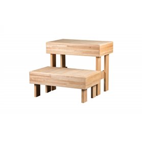 Trappstegspall Thermory 140x700x700 mm