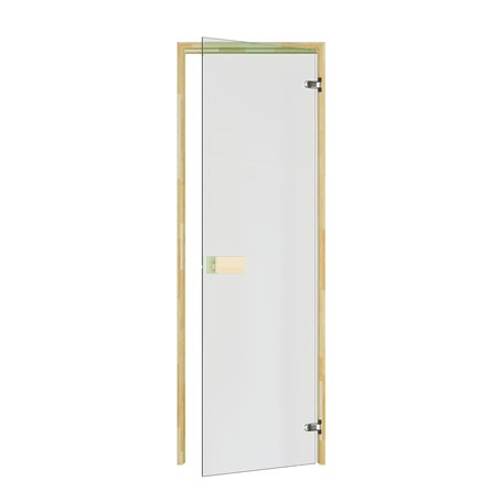 Bastudörr Thermory Classic Furu Klart glas