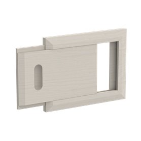 Ventilationslucka SAWO Fyrkant trä 215x170 mm