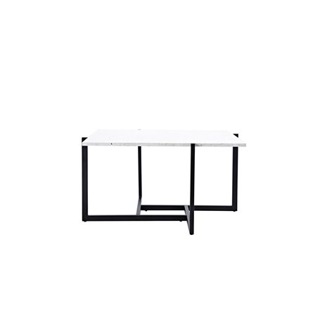 Soffbord Hybrid, 80 × 80 cm, Vit