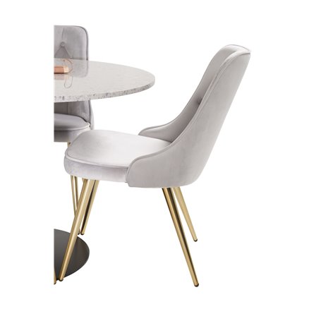 Matgrupp Razzia med Velvet Deluxe matstolar
