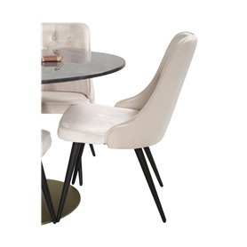 Matgrupp Estelle med Velvet Deluxe matstolar