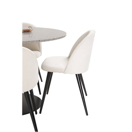 Matgrupp Razzia med Velvet matstolar