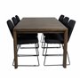 Matgrupp Slider med Muce matstolar, 170 × 95 cm