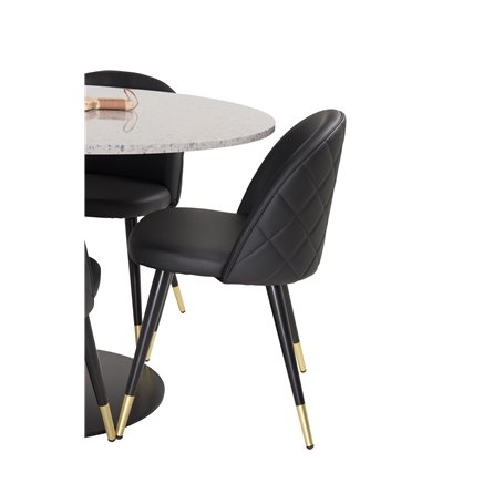 Matgrupp Razzia med Velvet matstolar