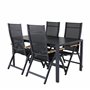 Matgrupp Break med Panama matstolar, 150 × 90 cm