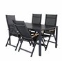 Matgrupp Break med Panama matstolar, 150 × 90 cm