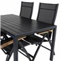 Matgrupp Break med Panama matstolar, 150 × 90 cm