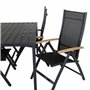 Matgrupp Break med Panama matstolar, 150 × 90 cm