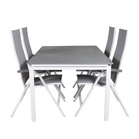 Matgrupp Levels med Albany matstolar, 160 × 100 cm