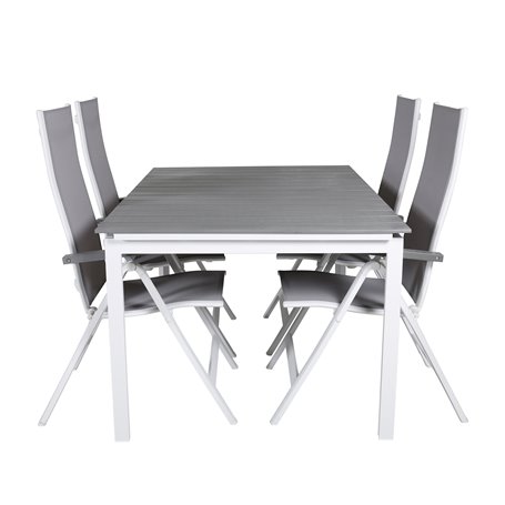 Matgrupp Levels med Albany matstolar, 160 × 100 cm