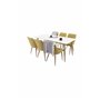 Matgrupp Polar med Plaza matstolar, 180 × 90 cm