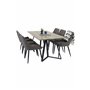 Matgrupp Marina med Plaza matstolar, 180 × 90 cm