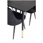 Matgrupp Dipp med Velvet Deluxe matstolar, 180 × 90 cm