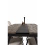 Matgrupp Jakarta med Velvet Deluxe matstolar, 200 × 90 cm
