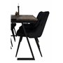Matgrupp Jakarta med Velvet Deluxe matstolar, 200 × 90 cm