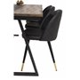 Matgrupp Jakarta med Velvet matstolar, 200 × 90 cm