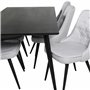 Matgrupp Dipp med Velvet Deluxe matstolar, 180 × 90 cm