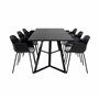Matgrupp Marina med Comfort matstolar, 180 × 90 cm