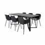 Matgrupp Marina med Comfort matstolar, 180 × 90 cm