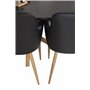 Matgrupp Piazza med Comfort matstolar, 180 × 90 cm
