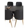 Matgrupp Piazza med Comfort matstolar, 180 × 90 cm