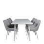 Matgrupp Polar med Plaza matstolar, 180 × 90 cm