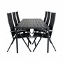 Matgrupp Break med Albany matstolar, 205 × 90 cm