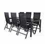 Matgrupp Break med Albany matstolar, 205 × 90 cm