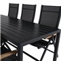 Matgrupp Break med Panama matstolar, 205 × 90 cm
