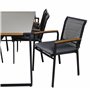 Matgrupp Texas med Dallas matstolar, 200 × 100 cm