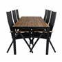 Matgrupp Bois med Panama matstolar, 205 × 90 cm