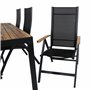 Matgrupp Bois med Panama matstolar, 205 × 90 cm