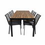 Matgrupp Bois med Dallas matstolar, 205 × 90 cm