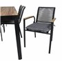 Matgrupp Bois med Dallas matstolar, 205 × 90 cm