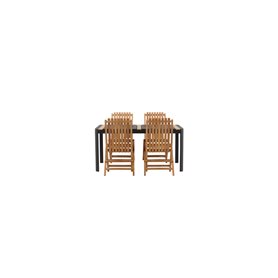 Matgrupp Togo med Ghana matstolar, 150 × 90 cm