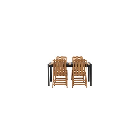 Matgrupp Togo med Ghana matstolar, 150 × 90 cm