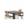 Matgrupp Togo med Lindos matstolar, 150 × 90 cm