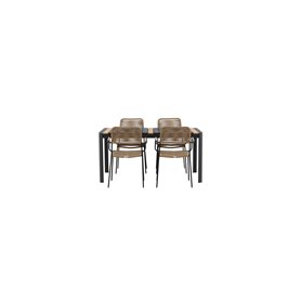 Matgrupp Togo med Lindos matstolar, 150 × 90 cm