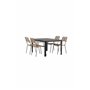 Matgrupp Togo med Lindos matstolar, 150 × 90 cm